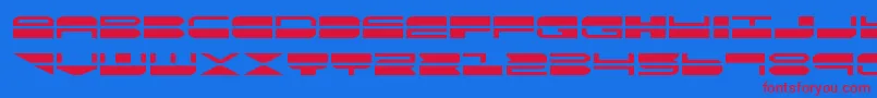 quickmarkexpand Font – Red Fonts on Blue Background
