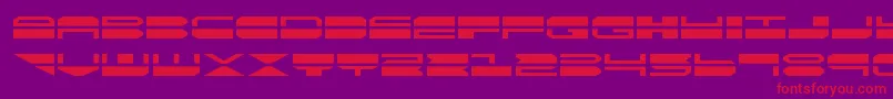 Fonte quickmarkexpand – fontes vermelhas em um fundo violeta