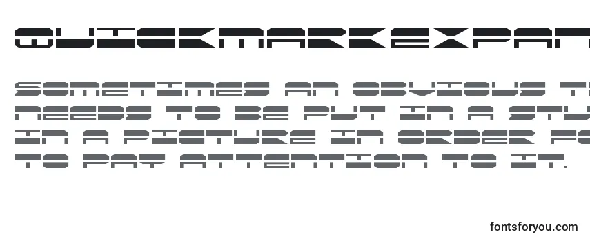 Schriftart Quickmarkexpand (137893)