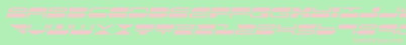 quickmarkexpandital Font – Pink Fonts on Green Background