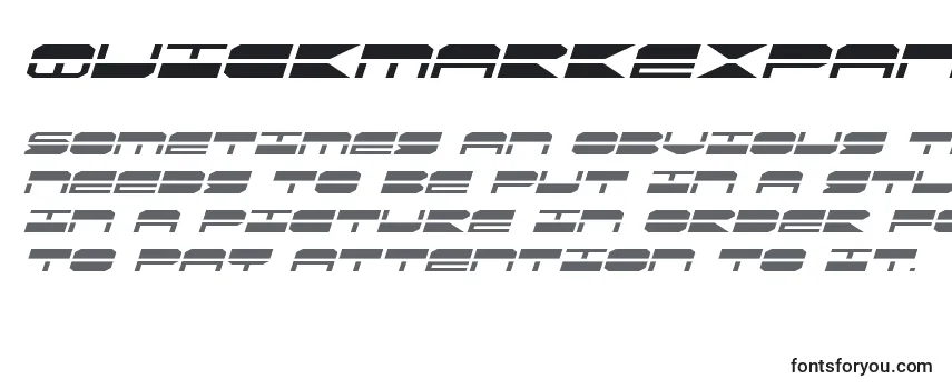 Quickmarkexpandital (137895) Font