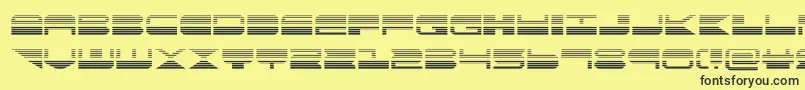 quickmarkgrad Font – Black Fonts on Yellow Background