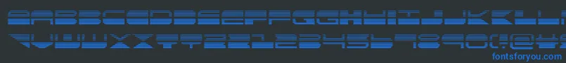 quickmarkgrad Font – Blue Fonts on Black Background
