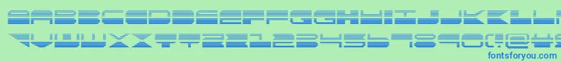 quickmarkgrad Font – Blue Fonts on Green Background