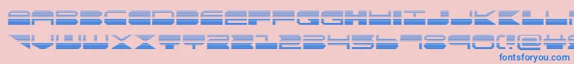 quickmarkgrad Font – Blue Fonts on Pink Background