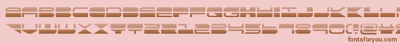 quickmarkgrad Font – Brown Fonts on Pink Background