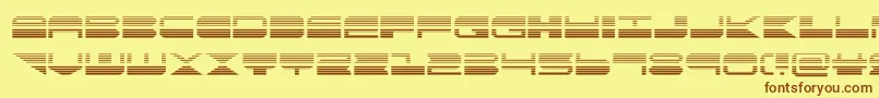 quickmarkgrad Font – Brown Fonts on Yellow Background