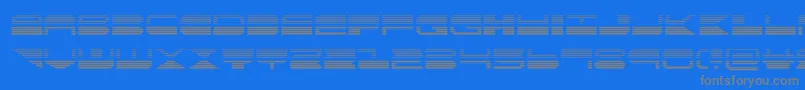 quickmarkgrad Font – Gray Fonts on Blue Background