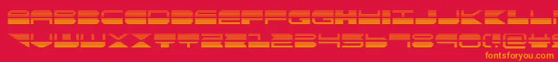 Fonte quickmarkgrad – fontes laranjas em um fundo vermelho