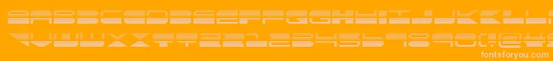 quickmarkgrad Font – Pink Fonts on Orange Background