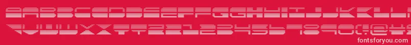 quickmarkgrad Font – Pink Fonts on Red Background