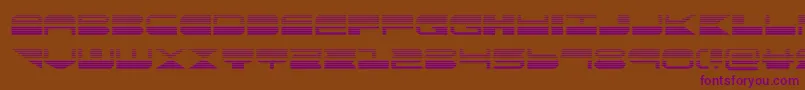quickmarkgrad Font – Purple Fonts on Brown Background