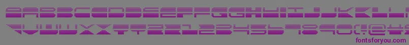 フォントquickmarkgrad – 紫色のフォント、灰色の背景