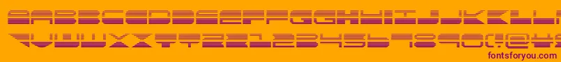 quickmarkgrad Font – Purple Fonts on Orange Background
