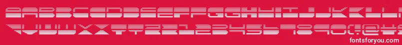 フォントquickmarkgrad – 赤い背景に白い文字