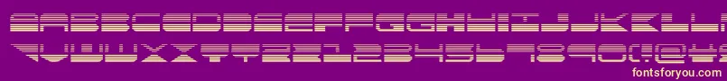 quickmarkgrad-fontti – keltaiset fontit violetilla taustalla