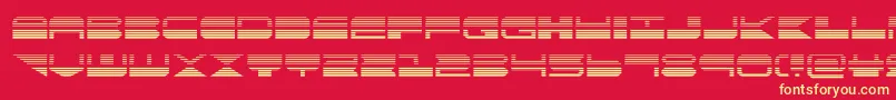 quickmarkgrad-fontti – keltaiset fontit punaisella taustalla