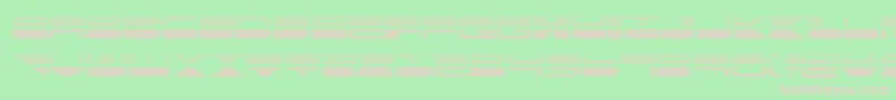 Czcionka quickmarkgrad – różowe czcionki na zielonym tle