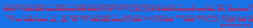 Fonte quickmarkgrad – fontes vermelhas em um fundo azul