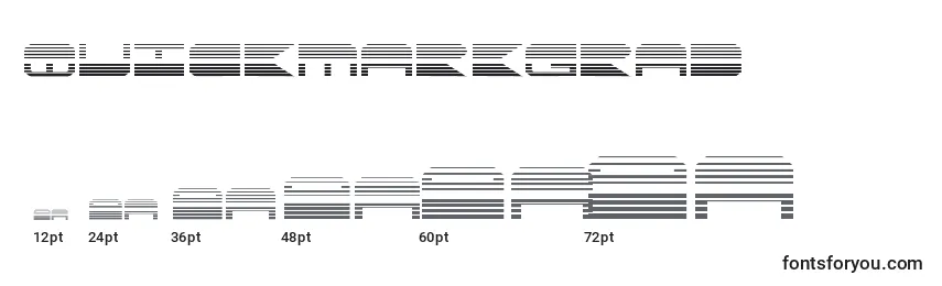 Quickmarkgrad (137897) Font Sizes