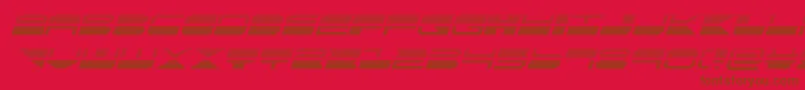 Police quickmarkgradital – polices brunes sur fond rouge