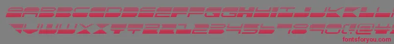フォントquickmarkgradital – 赤い文字の灰色の背景