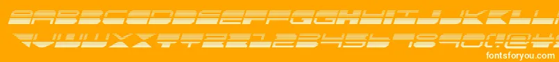 Fonte quickmarkgradital – fontes brancas em um fundo laranja