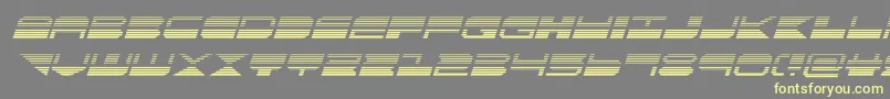 quickmarkgradital-Schriftart – Gelbe Schriften auf grauem Hintergrund