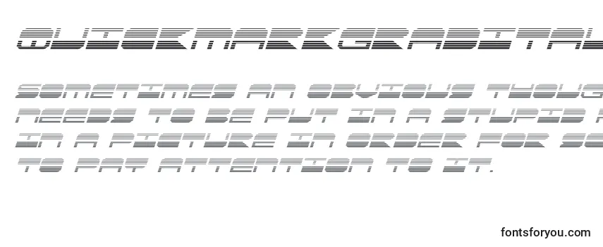 Обзор шрифта Quickmarkgradital