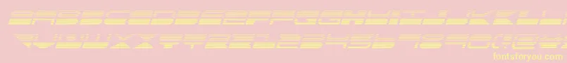 quickmarkgradital Font – Yellow Fonts on Pink Background