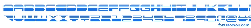 Fonte quickmarkhalf – fontes azuis em um fundo branco