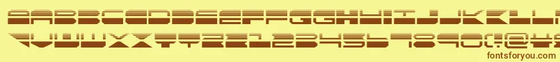 quickmarkhalf Font – Brown Fonts on Yellow Background