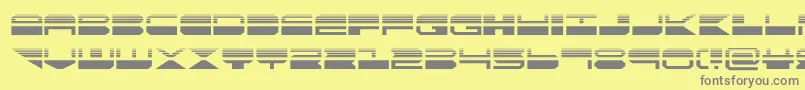 quickmarkhalf Font – Gray Fonts on Yellow Background