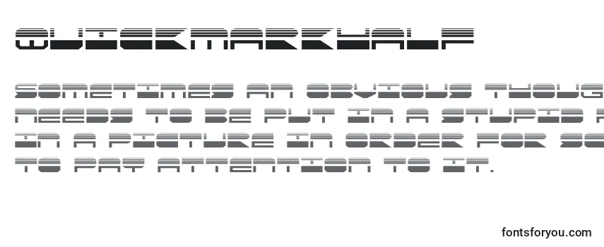 Обзор шрифта Quickmarkhalf