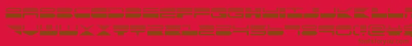 quickmarkhalf Font – Brown Fonts on Red Background