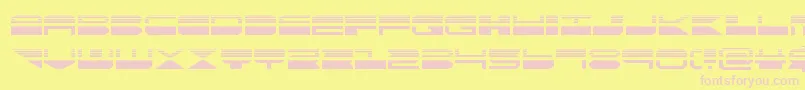 quickmarkhalf Font – Pink Fonts on Yellow Background