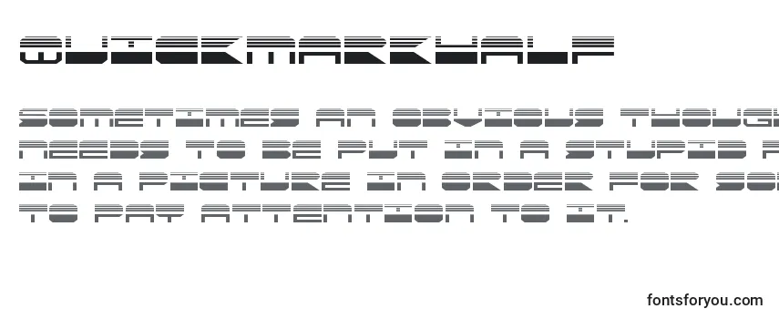 Обзор шрифта Quickmarkhalf (137901)