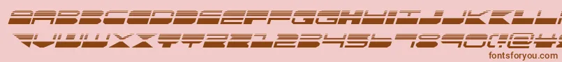 quickmarkhalfital Font – Brown Fonts on Pink Background