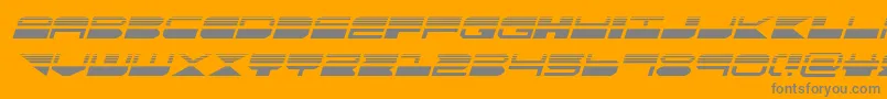 quickmarkhalfital Font – Gray Fonts on Orange Background