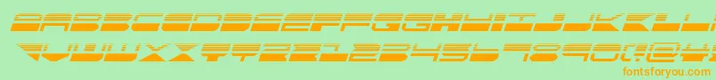 quickmarkhalfital Font – Orange Fonts on Green Background