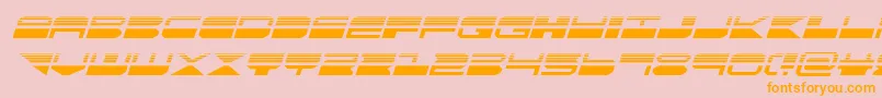 quickmarkhalfital Font – Orange Fonts on Pink Background
