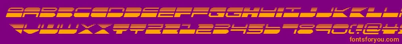 quickmarkhalfital Font – Orange Fonts on Purple Background
