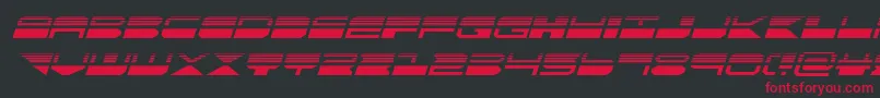 quickmarkhalfital Font – Red Fonts on Black Background