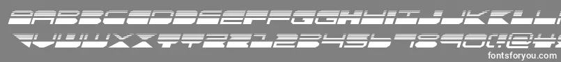 quickmarkhalfital Font – White Fonts on Gray Background