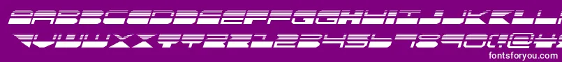 quickmarkhalfital Font – White Fonts on Purple Background