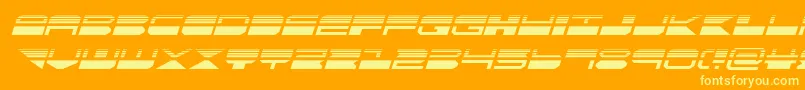 quickmarkhalfital Font – Yellow Fonts on Orange Background