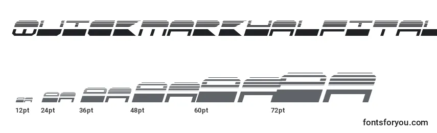 Quickmarkhalfital (137903) Font Sizes