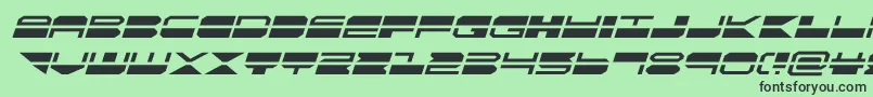 quickmarkital Font – Black Fonts on Green Background