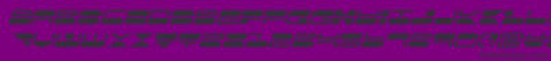 quickmarkital Font – Black Fonts on Purple Background