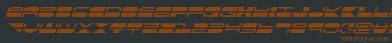 quickmarkital Font – Brown Fonts on Black Background
